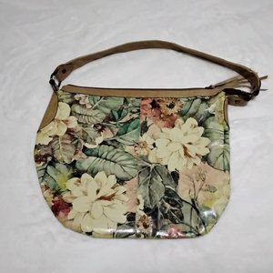 MAURIZIO TAIUTI Floral-Print Large Leather Tote Bag/Handbag, Italy